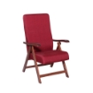 POLTRONA MIAMI CILIEGIO ROSSO IN FAGGIO CON IMBOTTITURA POGGIATA SU CINGHIE SCHIENALE REGOLABILE 4 POSIZIONI OKX
