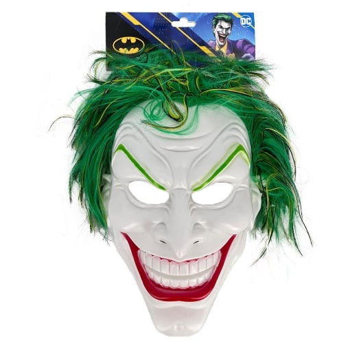 MASCHERA THE JOKER PER ADULTI CON CAPELLI TAGLIA UNICA 