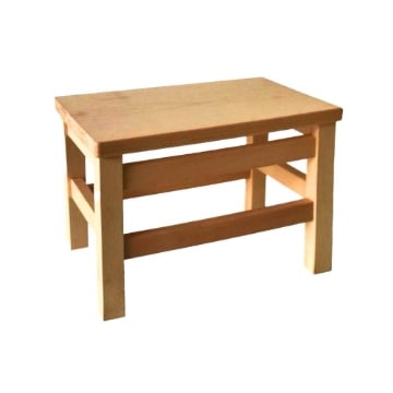 MAURY'S SGABELLO CAMPAGNOLO IN LEGNO COLORE NATURALE 35X22CM H25
