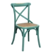 SEDIA CROSS DAL DESIGN VINTAGE IN COLORE VERDE