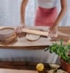 MATTARELLO IN LEGNO DI FAGGIO 60 CM NATURALE
