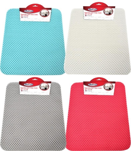TAPPETINO SOFT 40 X 32CM ASSORTITO IN TINTA UNITA