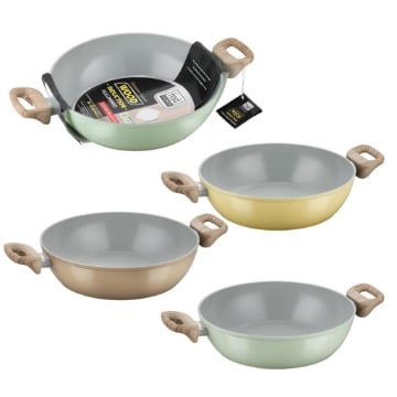 MA MAISON LINEA WOOD TEGAME CERAMIC 28 CM CON MANICI COLORI ASSORTITI OKX