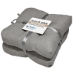 SET 2 CUSCINI DA SEDUTA COLORE GRIGIO 38X38X8 CM IMBOTTITURA MORBIDA PROVVISTI DI LACCI LAVABILI A 30°