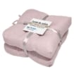 SET 2 CUSCINI DA SEDUTA COLORE ROSA 38X38X8 CM IMBOTTITURA MORBIDA PROVVISTI DI LACCI LAVABILI A 30°