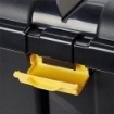 BOXONE NERO/AMBRA CASSA DA LAVORO PER ESTERNI CON RUOTE 110 LITRI 79X52XH42 CM OKX