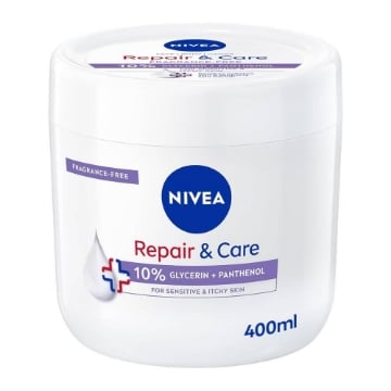 NIVEA REPAIR E CARE CREMA CORPO VISO E MANI PER PELLI SENSIBILI 400ML OKX
