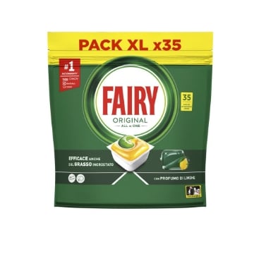 FAIRY TABS ORIGINAL ALL IN ONE 35PZ CON PROFUMO DI LIMONE OKX