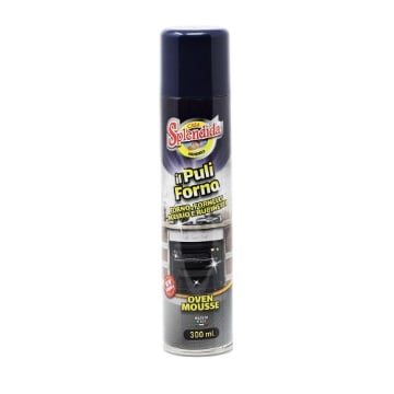 SPLENDIDA IL PULIFORNO ADATTO PER FORNO FORNELLI ACCIAIO E RUBINETTI 300 ML OVEN MOUSSE MADE IN ITALY 
