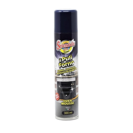 SPLENDIDA IL PULIFORNO ADATTO PER FORNO FORNELLI ACCIAIO E RUBINETTI 300 ML OVEN MOUSSE MADE IN ITALY 