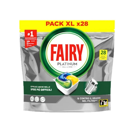 FAIRY TABS PLATINUM 28PZ EFFICE ANCHE NELLE SFIDE PIÙ DIFFICLI E CONTRO IL GRASSO NEL FILTRO NEW YELLOW OKX