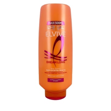 L'OREAL PARIS ELVIVE BALSAMO ANTI DOPPIE-PUNTE CON KERATINA VEGETALE E OLIO DI RICINO PER CAPELLI LUNGHI E LISCI 500 ML OKX