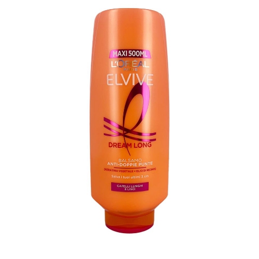 L'OREAL PARIS ELVIVE BALSAMO ANTI DOPPIE-PUNTE CON KERATINA VEGETALE E OLIO DI RICINO PER CAPELLI LUNGHI E LISCI 500 ML OKX