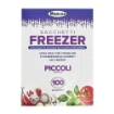 MAURY'S SACCHETTI FREEZER CON LEGACCI DI CHIUSURA ED ETICHETTA PRESTAMPATA 100 SACCHETTI PICCOLI 18X28 CM 