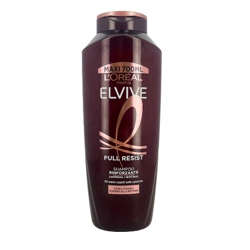 L'OREAL PARIS ELVIVE FULL RESIST HAMPOO RINFORZANTE MENO CAPELLI SULLA SPAZZOLA CON AMINEXIL E BIOTINA PER CAPELLI FRAGILI TENDENTI ALLA ROTTURA 700 ML OKX 