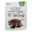 HYDRA VIVA MASCHERA IN TESSUTO TRATTAMENTO MONODOSE CON CACAO E GINSENG EFFETTO RIGENERANTE DERMATOLOGICAMENTE TESTATO OKX 