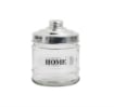 MA MAISON HOME BARATTOLO IN VETRO CON RILIEVO COPERCHIO IN ALLUMINIO SCRITTA ASSORTITA 280 ML