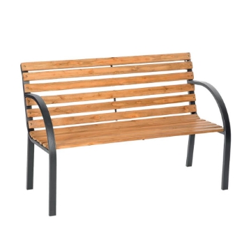 MA MAISON PANCHINA CLASSICA DA GIARDINO CON ASSI IN LEGNO E STRUTTURA IN FERRO122X58X78H CM OKX