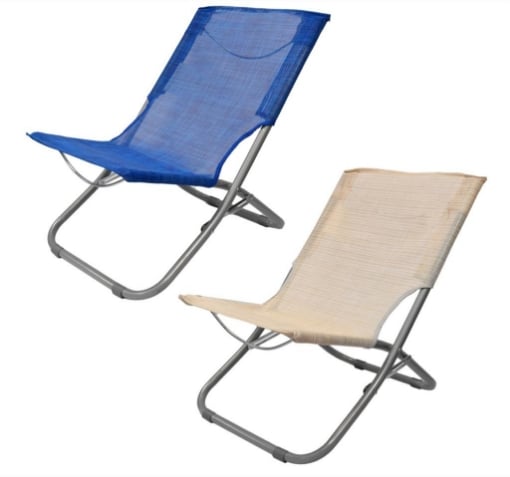 MA MASION SPIAGGINA METALLO E TESSUTO TRASPIRANTE FACILMENTE RICHIUDIBILE COLORE ASSORTITO 