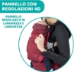 CHICCO MARSUPIO NEONATI MYAMAKI FIT COLOR BORGOGNA MAX 15 KG CON SEDUTA E PANNELLO REGOLABILI SUPPORTO SCHIENA E COLLO LEAF