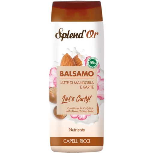SPLENDOR BALSAMO LATTE DI MANDORLA E KARITE' NUTRIENTE CAPELLI RICCI 300 ML OKX
