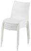 SEDIA ZIP IMPILABILE DA ESTERNO ED INTERNO BIANCA 41 X 41 X H82 CM