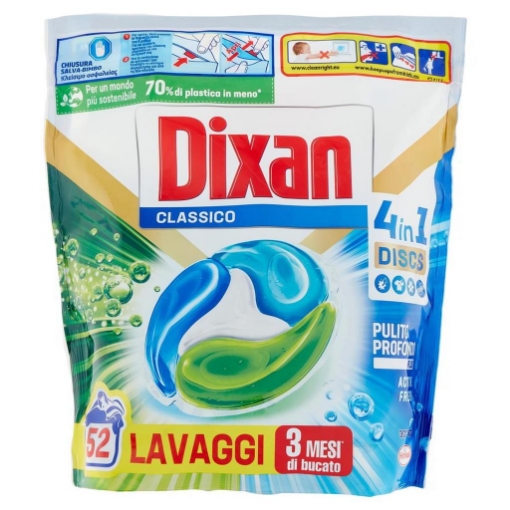 DIXAN CAPS PER BUCATO IN FORMATO DA 52 PEZZI CLASSICO OKY