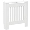 COPRITERMOSIFONE IN LEGNO MDF BIANCO CON DOGHE VERTICALI 78X19X81CM