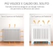 COPRITERMOSIFONE IN LEGNO MDF BIANCO CON DOGHE VERTICALI 78X19X81CM