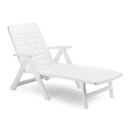 LETTINO SMERALDO IN POLIPROPILENE BIANCO 189 X 72 X H96 CM 