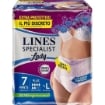LINES SPECIALIST PANTS  PLUS IPOALLERGENICO TAGLIA L IN CONFEZIONE DA 7 PEZZI