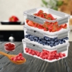 MA MAISON SET 3 CONTENITORI WEEKLY FRESH RETTANGOLARI 900 ML COPERCHI SALVAFRESCHEZZA E INDICATORE GIORNO DELLA SETTIMANA 