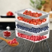 MA MAISON SET 3 CONTENITORI WEEKLY FRESH RETTANGOLARI 2,65 LT COPERCHI SALVAFRESCHEZZA E INDICATORE GIORNO DELLA SETTIMANA 