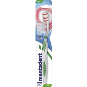 MENTADENT SPAZZOLINO TECNIC CLEAN SOFT DELICATO CON COPRISETOLE OKX