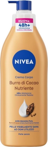 NIVEA CREMA CORPO 48H + DI IDRATAZIONE CON BURRO DI CACAO NUTRIENTE PER PELLE SECCA 400 ML OKX