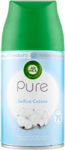 AIR WICK PURE FRESHMATIC RICARICA SPRAY AUTOMATICO POTERE NEUTRALIZZA ODORI FRAGRANZA SOFFICE COTONE FINO A 70 GIORNI 250 ML OKX 