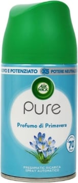AIR WICK PURE FRESHMATIC RICARICA SPRAY AUTOMATICO POTERE NEUTRALLIZA ODORI FRAGRANZA PROFUMO DI PRIMAVERA FINO A 70 GIORNI 250 ML OKX 