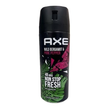 AXE DEODORANTE 48H DI FRESCHEZZA NO STOP CON OLI ESSENZIALI SPRAY PER IL CORPO CON BERGAMOTTO E PEPE ROSA 150 ML OKX