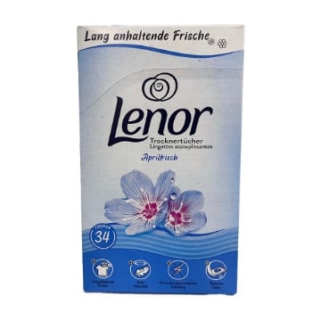 LENOR SALVIETTE AMMORBDENTI  FRESCHEZZA DI LUNGA DURATA RIDUCE L'ELETTROSTATICO RIDUCE LE PIEGHE 34 SALVIETTE OKX