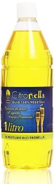 CITRONELLA OLIO COMBUSTIBILE PER TORCE DA GIARDINO ESTERNE 100% VEGETALE AIUTA AD ALLONTANARE LE ZANZARE 1 LT