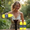 CITRONELLA SET 12 OLI COMBUSTIBILI PER TORCE DA GIARDINO ESTERNE 100% VEGETALE AIUTA AD ALLONTANARE LE ZANZARE 1 LT