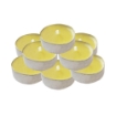 MAURY'S CANDELINE TEA LIGHT 15 PZ GIALLE CON OLIO DI CITRONELLA E BASE IN METALLO