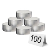 MAURY'S CANDELINE TEA LIGHT 100PZ BIANCHE SENZA PROFUMO BASE IN METALLO
