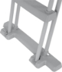 BESTWAY SCALETTA DI SICUREZZA PER PISCINE 76X124,5X191,5 DESIGN "FLIP AND LOCK"- 58332-6 PER PISCINE 132 CM 