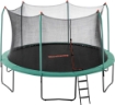 BESTWAY TRAMPOLINO XTREME AIR 4,27X2,86M.ETA BAMBINI 6+ PESO MAX 100KG TAPPETO ELASTICO DA ESTERNI COLORE VERDE E NERO 