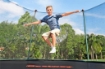 BESTWAY TRAMPOLINO XTREME AIR 4,27X2,86M.ETA BAMBINI 6+ PESO MAX 100KG TAPPETO ELASTICO DA ESTERNI COLORE VERDE E NERO 
