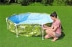 BESTWAY PISCINA FUORI TERRA SPLASH-IN-SHADE CON PARASOLE UV CAREFUL DA  244 X 244 X 51 CM / 1688 LITRI - 56432-5 