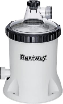 BESTWAY POMPA FILTRO POLYSPHERE 5.678 L/H,USA 240 G DI SFERE FILTRANTI / ?27,2 X 27,2 X 42,1 CM; 6,74 KG GRIGIO