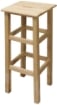 SGABELLO IN LEGNO NATURALE CON DUE SCALINI E AMPIA SEDUTA 30X30X72 CM ADATTO A TUTTI GLI AMBIENTI E MULTIFUNZIONALE