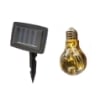 CATENA DI 10 LAMPADINE SOLARI LED BIANCO CALDO LUNGHEZZA CAVO 1 METRO RICARICA AD ENERGIA SOLARE
